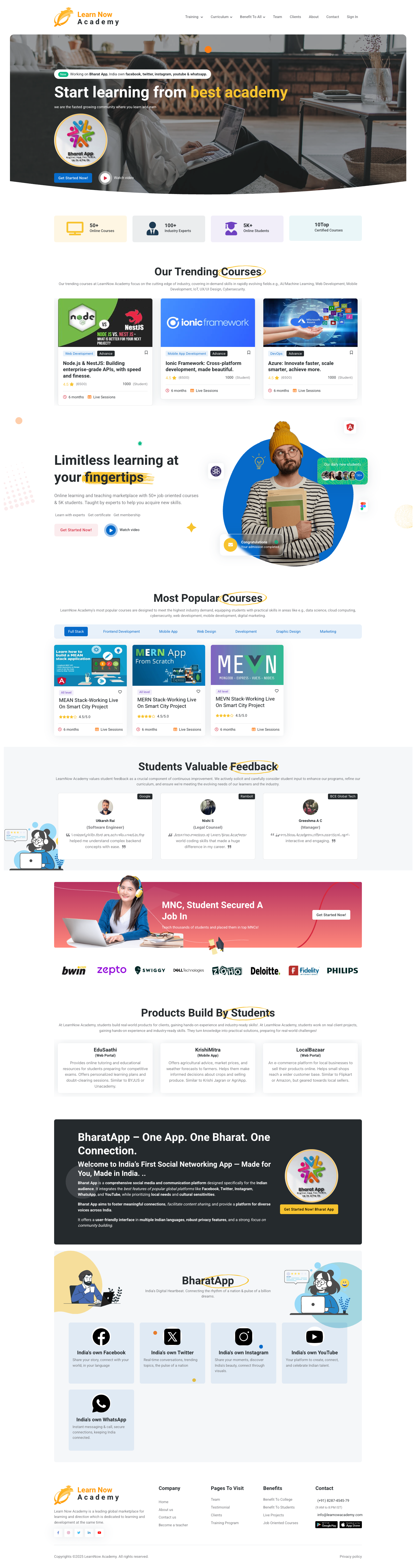 Learn Now Academy desktop